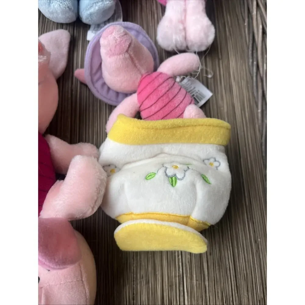 Disney Piglet Winnie the Pooh Small Plush Stuffed Animals Lot of 10